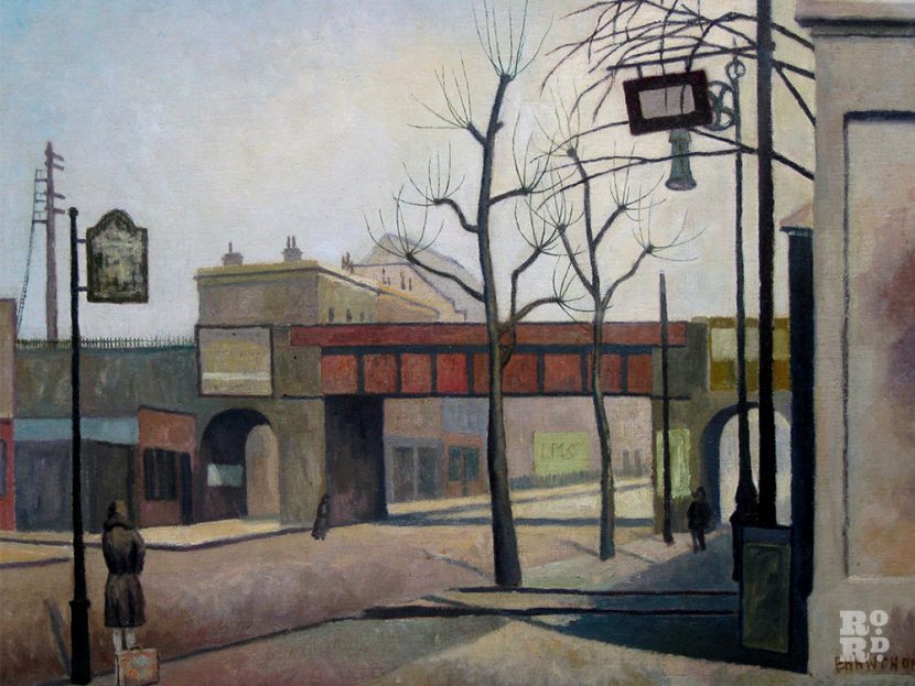 Bow Road by Elwin Hawthorne, an East London Group painter