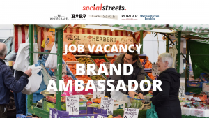 Brand Ambassador job opportunity at Social Streets.